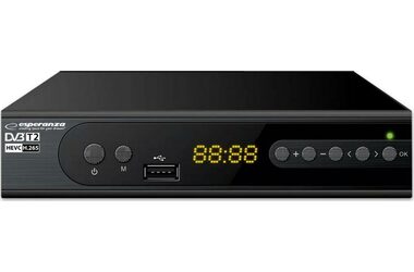 Esperanza EV106R schwarz / Digitaltuner DVB-T2 / H.265 / HEVC