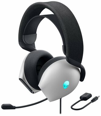 DELL Alienware AW520H weiß / Gaming-Headset mit Mikrofon / AlienFX / 3,5 mm / USB