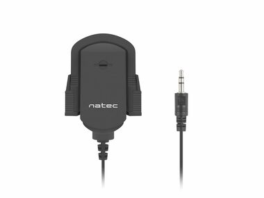 Natec Fox schwarz / Tischmikrofon / 3,5-mm-Klinke / 1,8 m