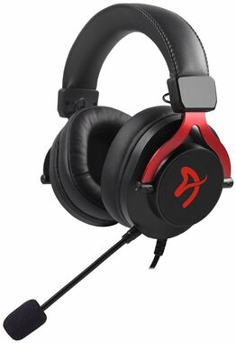 Arozzi ARIA rot-schwarz / Gaming-Kopfhörer mit abnehmbarem Mikrofon / 3,5-mm-Klinke