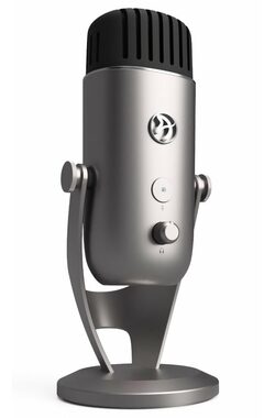 Arozzi COLONNA silber / Tischmikrofon / Kugelcharakteristik / USB
