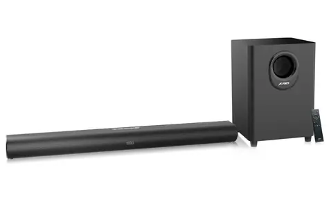 FENDA F&D HT-330 schwarz / Soundbar & SW / 2.1 / 80W / Bluetooth / USB / AUX / HDMI