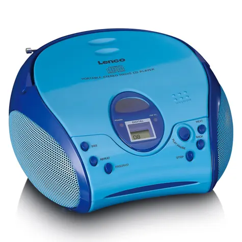 LENCO SCD-24kids blau / Radio / UKW / CD / 4W / 3,5mm 