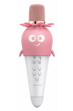 Forever AMS-200 Bluetooth-Mikrofon mit Lautsprecher rosa