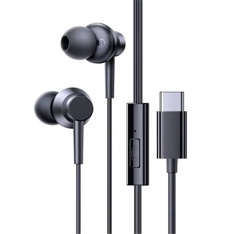Baseus Encok CZ11 schwarz / Kopfhörer mit Mikrofon / Steuertaste / USB-C-Kabel