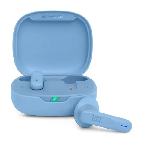 JBL Wave Flex blau / Kabellose Kopfhörer / Mikrofon / BT 5.2 / IPX2