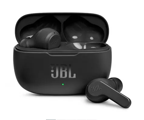 JBL Wave 200 schwarz / Kabellose Kopfhörer / Mikrofon / BT 5.0 / IPX2