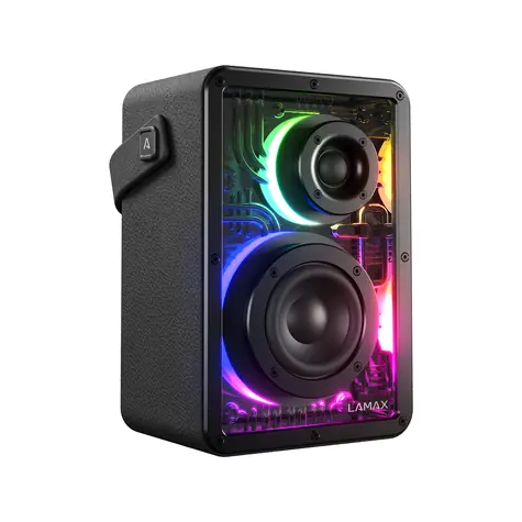 Lamax CyberWave 1 / Kabelloser Partylautsprecher / 50 W / Bluetooth 5.3 / Akkulaufzeit bis zu 20 Stunden / USB-C / IPX6 