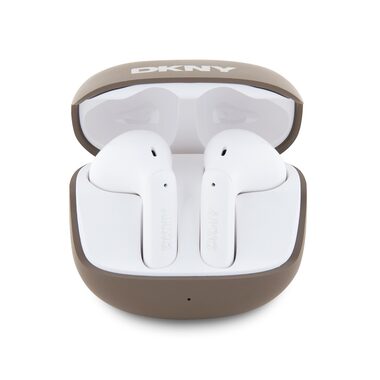 DKNY Satiny FINISH TWS braun / Kabellose Kopfhörer / BT 5.3 / 26 h Laufzeit / USB-C