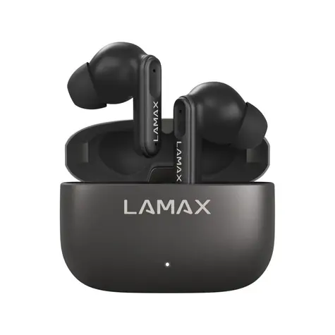 Lamax SteelClips1 ANC schwarz / Kabellose Kopfhörer / Mikrofon / Bluetooth 5.3 / Akkulaufzeit bis zu 40 h / ANC