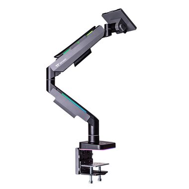 Thermaltake Single RGB Gaming Monitor Arm schwarz / Monitorarm / 17-49" / Tragkraft 20kg