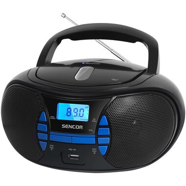 Sencor SPT 2700 BK schwarz / Radio / FM / Bluetooth / CD / USB / AUX