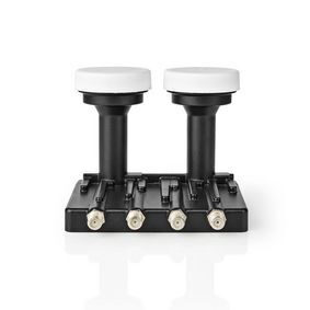 Nedis LNB schwarz / Quad Monoblock 6,0° / Ausgangsanschluss: 4X F-Stecker 