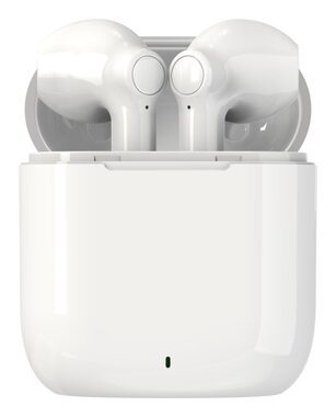 Denver TWE-39W weiß / Kabellose Kopfhörer mit Mikrofon / Bluetooth 5.0 / bis zu 4,5 Stunden / Ladeetui