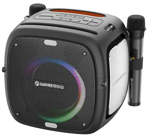 Ausgepackt - C-tech Impressio Qubis / Partylautsprecher / 80W / Bluetooth / 3,5mm / USB / IPX6 / unverpackt