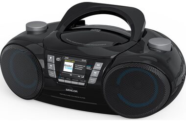 Sencor SPT 6510DB schwarz / Tragbares Radio / DAB+ / BT / FM / CD / 3,5 mm