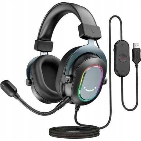 FIFINE H6 AmpliGame RGB schwarz / Gaming-Kopfhörer mit Mikrofon / RGB / USB-A 