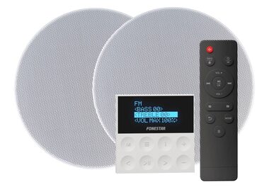 Fonestar KS-WALL / 2 Einbaulautsprecher mit Wandplayer / Bluetooth 5.0 / 2x 15W