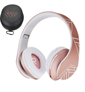 PowerLocus P2 Kids Rosegold / Kabellose Kinderkopfhörer mit Mikrofon / Bluetooth 5.3