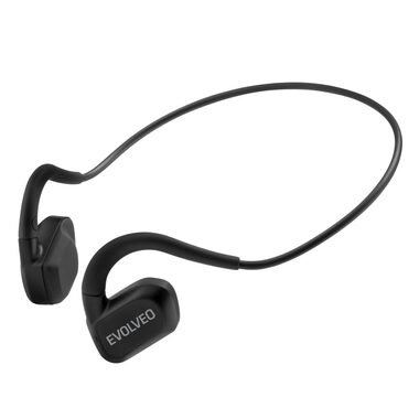 Evolveo BonePro schwarz / kabelloser Wangenknochen-Kopfhörer / Bluetooth / MP3 / 32 GB / IP68