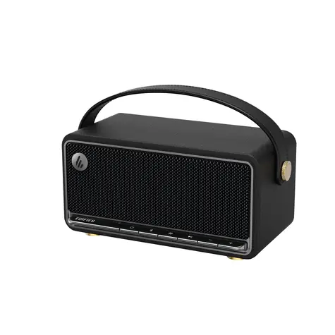 Edifier MP330 Bluetooth-Lautsprecher, Retro-Schwarz / tragbarer Lautsprecher / Bluetooth / USB-C / Akkulaufzeit bis zu 19 Stunden
