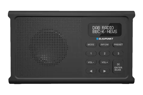 Blaupunkt DR3BK schwarz / Radio / DAB+ / FM / RDS / Bluetooth / 1800 mAh