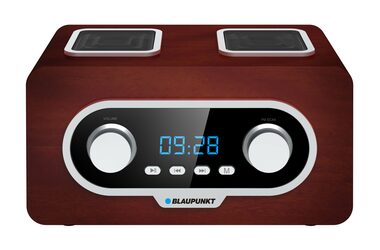 Ausgepackt - Blaupunkt PP 5.2BR braun / tragbares Radio / FM / AUX / Uhr / Fernbedienung / 3-4 Stunden Betriebsdauer / ausgepackt