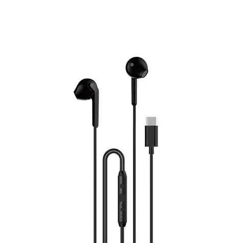 Dudao X3C kabelgebundene In-Ear-Kopfhörer schwarz / mit Mikrofon / USB-C / 1,2 m