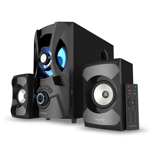 Beschädigte Verpackung - Creative Labs SBS E2900 schwarze kabellose Lautsprecher / 2.1 / Bluetooth 5.0 / 60 W