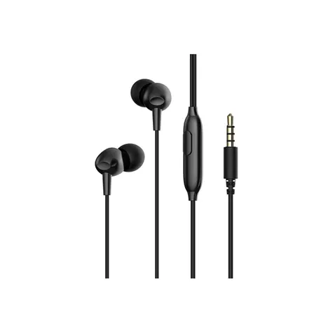 Havit E48P schwarzer In-Ear-Kopfhörer mit Mikrofon und 3,5-mm-Klinkenstecker