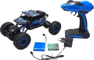 AMEWI Conqueror 4WD Rock Crawler Blau / RC Auto / 1:18 / Fernbedienung / 2,4 GHz / NiMH 700 mAh 4,8 V