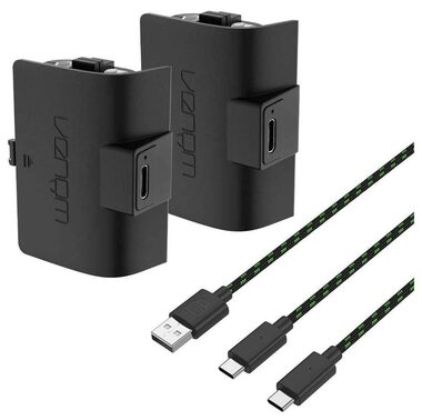 Venom VS2883 2 Stück schwarz / Akku für Xbox S/X/One Controller / 2x 1100 mAh