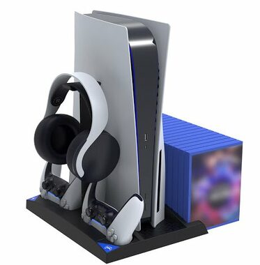 iPega P5013 Lade- und Kühlstation für PS5 und PS5-Controller schwarz