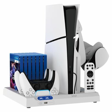 iPega P5S028 All-in-One-Ladeständer mit Kühlung für PS5/PS5 Slim schwarz