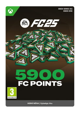 XSX EA SPORTS FC 25: 5900 Punkte / El. Lizenz / Sport / Englisch / ab 3 Jahren / DLC für Xbox Series