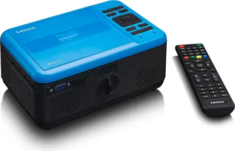 LENCO LPJ-500BU schwarz-blau / LED / 1920 x 1080 / 2800 ANSI / HDMI / USB / VGA