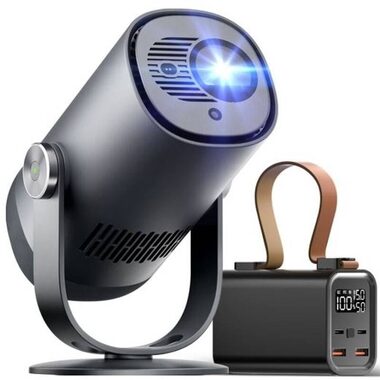 Dangbei Freedo + Powerbank 20000 mAh schwarz / DLP / 1920x1080 / 450 ANSI / Google TV / HDMI / USB / WLAN / Bluetooth