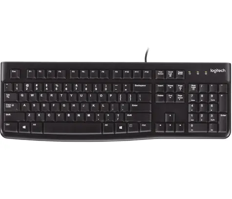 Logitech -Tastatur K120 For Business CZ- SK / USB / Kabelgebunden / Schwarz