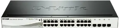 D-Link DGS-1210-24P / Gigabit PoE SMART Switch / 24x Gigabit RJ45 / 4X Gigabit SFP / 85W für PoE