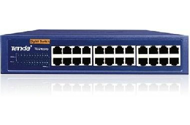 Tenda TEG1024D / 24port 10/100/1000 Gigabit Switch / Metall / Blau