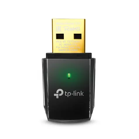 TP-LINK Archer T2U / WLAN-USB-Adapter AC600 / 2,4 GHz 150 Mbit/s / 5 GHz 433 Mbit/s / USB 2.0