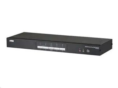 Aten CS1644A / 4- Port DVI Dual View USB 2.0 KVMP-Switch / 2.1 Surround Sound