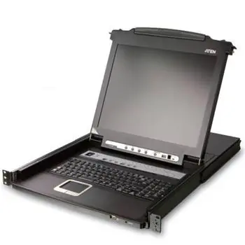 Aten CL5708M / KVM 8 Port / LCD LED 17" + Tastatur + Touchpad USB / PS-2