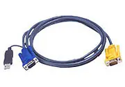 Aten KVM-Kabel HD15-SVGA / USB / 1,2 m