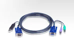 Aten KVM-Kabel SVGA+PS/2+USB / 1,8 m