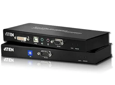 Aten Extender PC-Konsole DVI bis 60m / USB / bis 1920x1200 Punkte / Surge / RS-232
