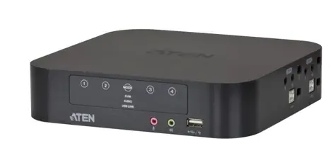 Aten CS-1944 / 4- Port Mini DisplayPort Dual View KVMP USB / Audio / Kabel