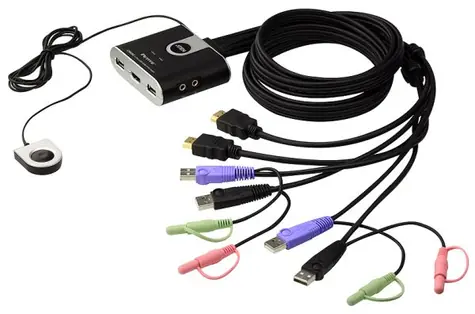 Aten CS-692 / 2- Port HDMI KVM USB2.0 Mini / Audio / 1,2 m Kabel / DO