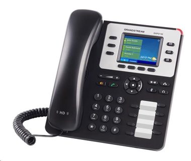 Grandstream GXP2130 (v2) / VoIP-Telefon / 3x SIP-Konto / HD-Audio / Bluetooth / Headset-Unterstützung / Farb-LCD / 2x GLAN