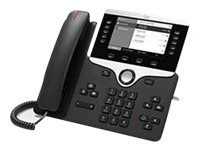 Cisco IP Phone 8811 (für Cisco UC Manager vorgesehen) schwarz / Telefon VoIP / SIP / RTCP / RTP / SRTP / SDP / 5 Leitungen